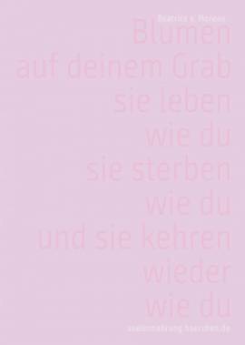 Postkarte Blumen - Bild vergr��ern 