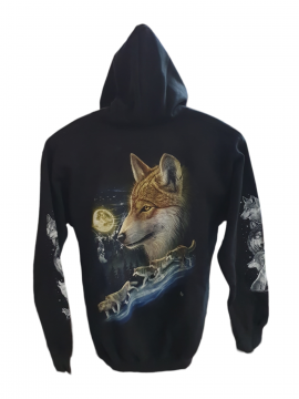 Wolf mit Rudel - Bild vergrern 