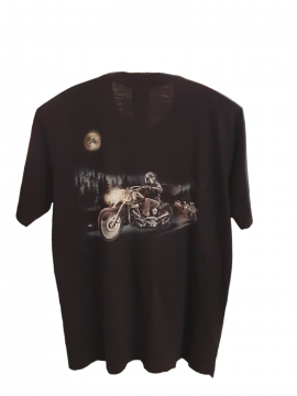 Bulldog mit Motorrad - Bild vergrern 